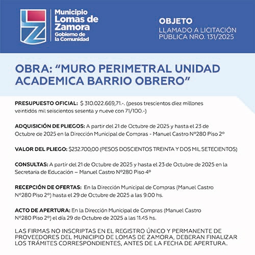 Licitaciones Sin datos  